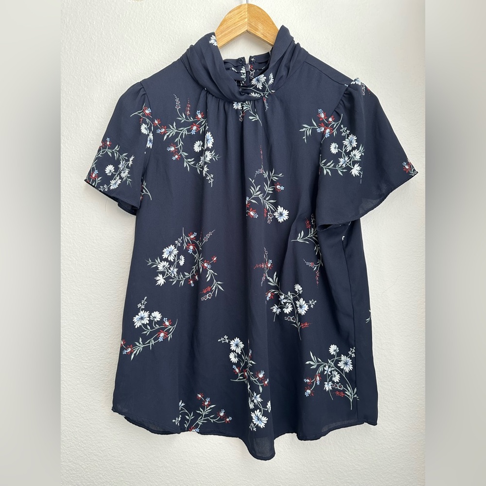 Ann Taylor Petite Chiffon Top